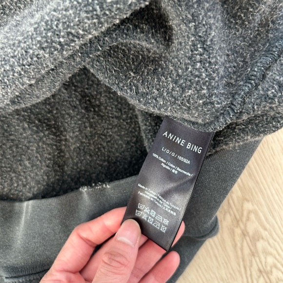 Anine Bing Charcoal Crewneck Sweater - Picture 3 of 3